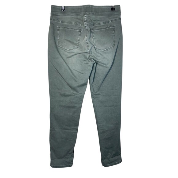 Soft Surroundings Ultimate Denim Pull On Waist Relaxed Jeans Olive‎ Green Medium - Picture 3 of 13